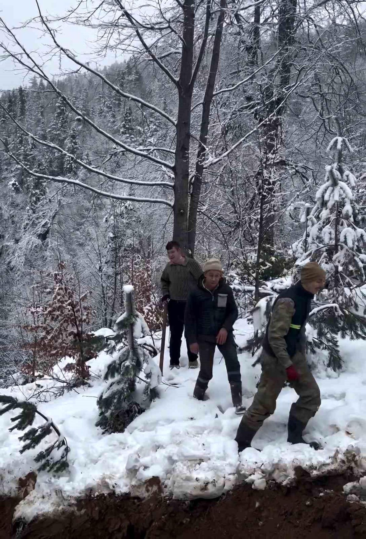 Bartın\'da Kar Yağışı Başladı