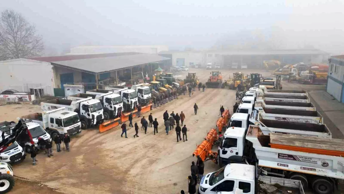 İnegöl Belediyesi Kar Yağışına Hazır