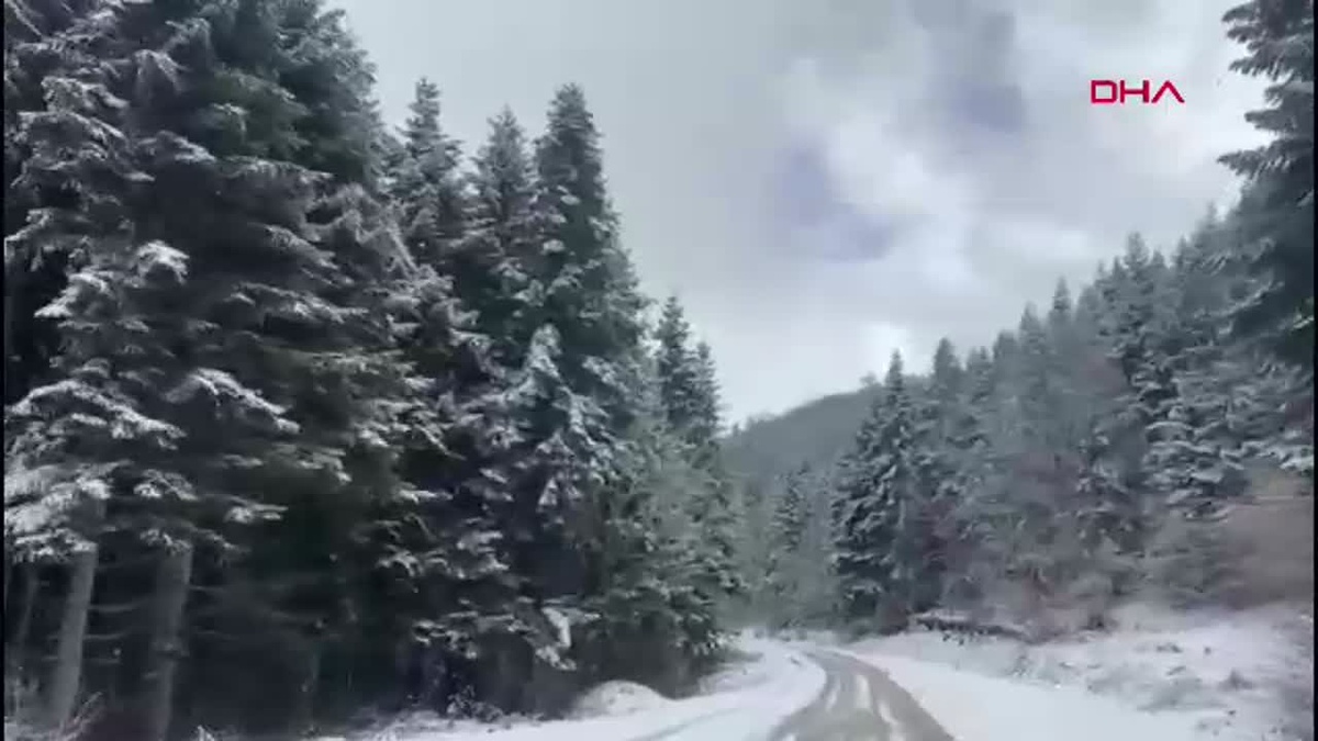 Karabük\'te Yüksek Kesimlere Kar Yağdı