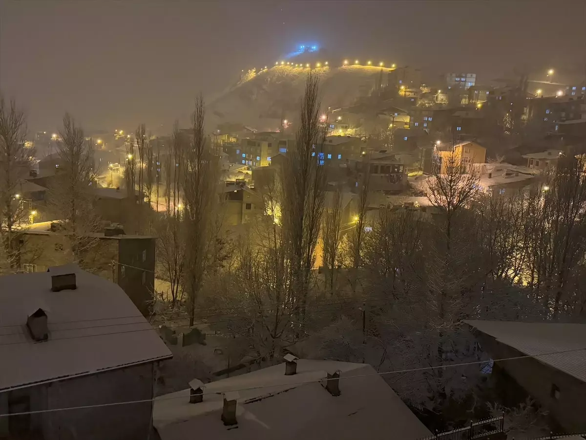 Hakkari\'de Kar Yağışı Hayatı Vasıtayı Olumsuz Etkiliyor