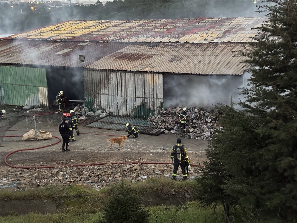 Çayırova\'da Fabrika Yangını