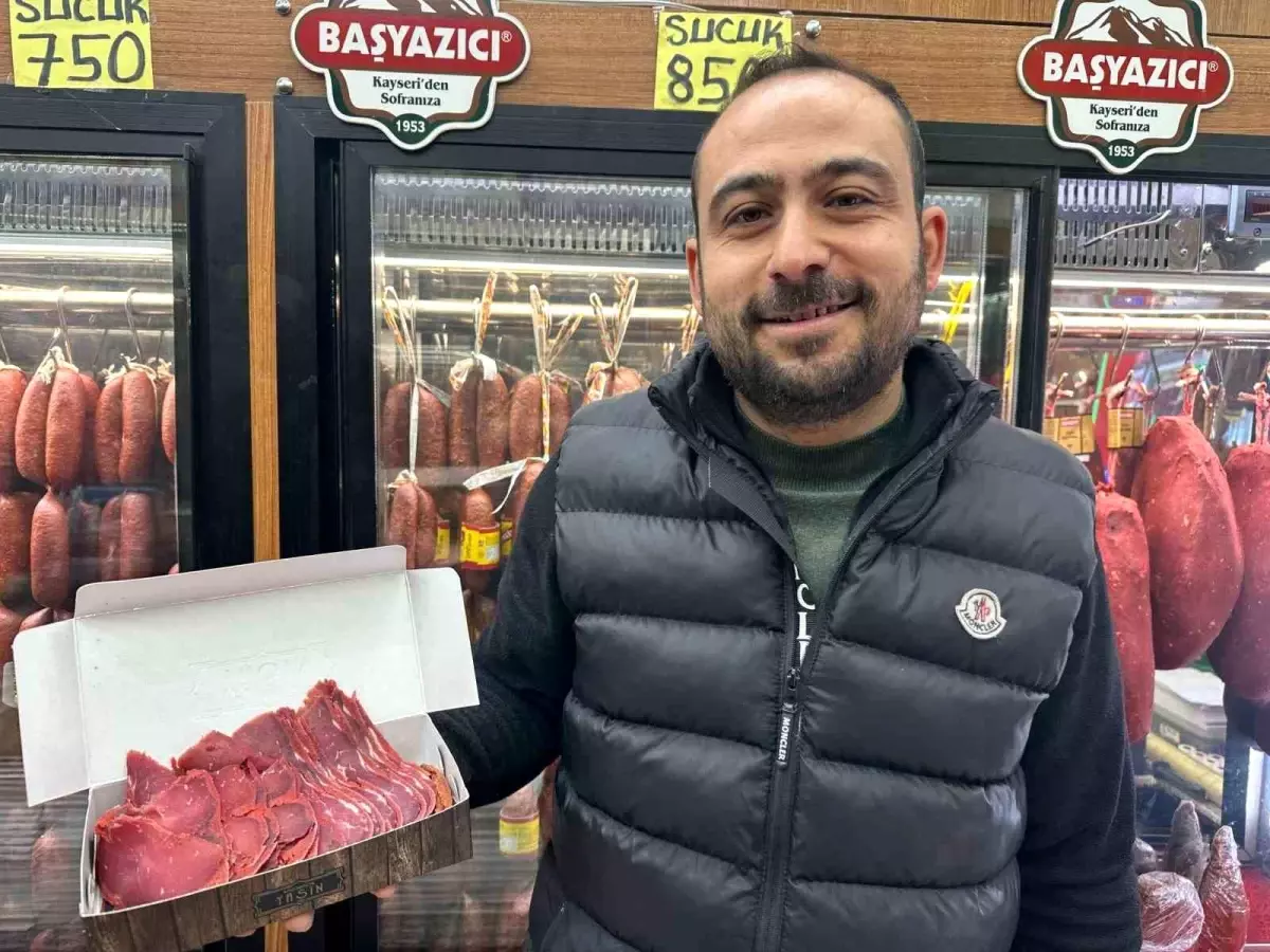 Kayseri\'de Pastırma Satışı Sömestir Tatilinde Artış Gösterdi