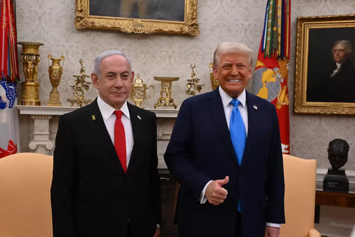 Trump ve Netanyahu Beyaz Saray\'da Gazze\'yi Tartıştı