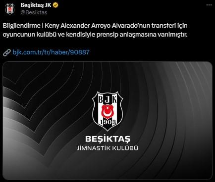 Beşiktaş ara transfer döneminde ilk imzayı açıkladı