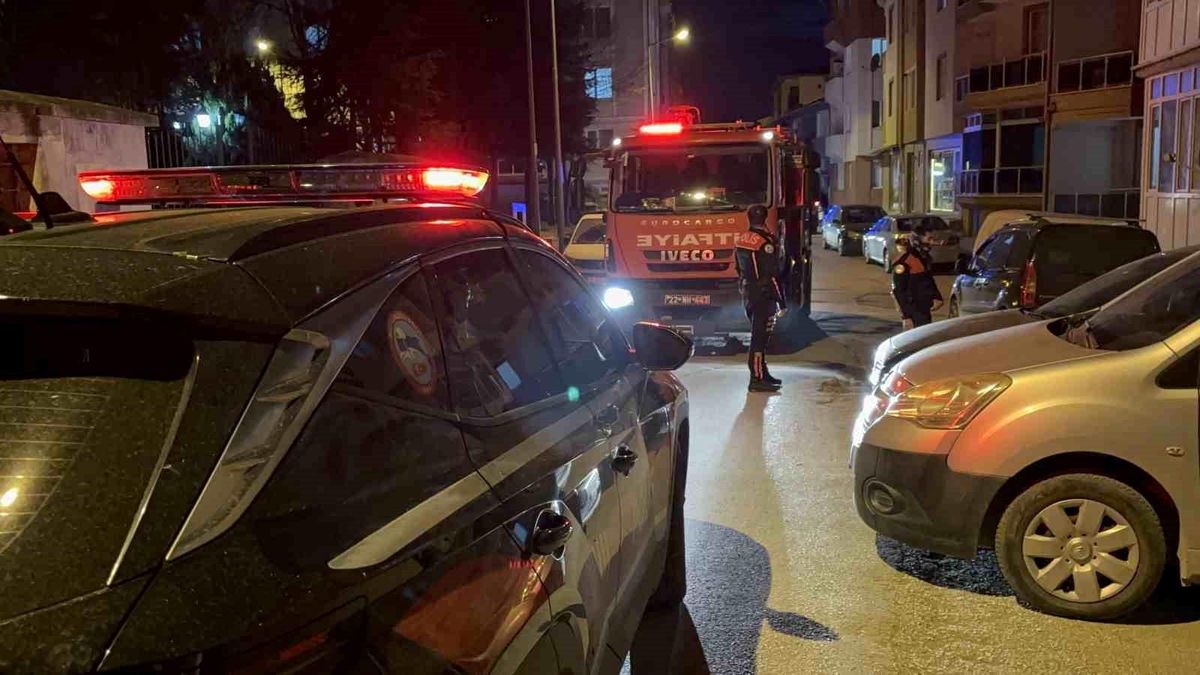 Edirne\'de Baca Yangını Kısa Sürede Söndürüldü