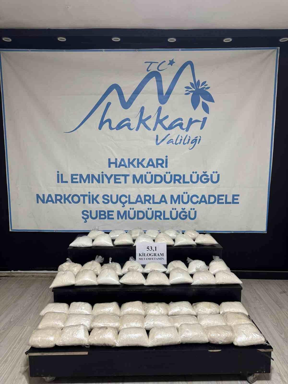 Hakkari\'de 65 kg Metamfetamin Ele Geçirildi