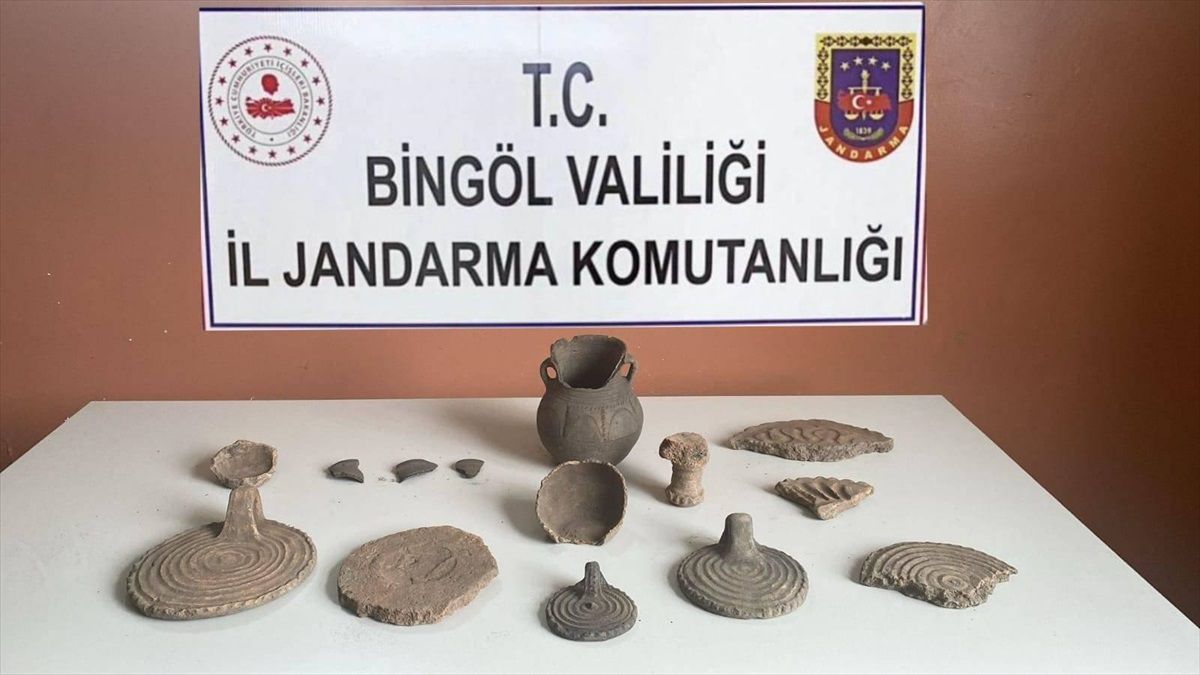 Bingöl\'de Kaçak Kazı Operasyonu: 2 Gözaltı