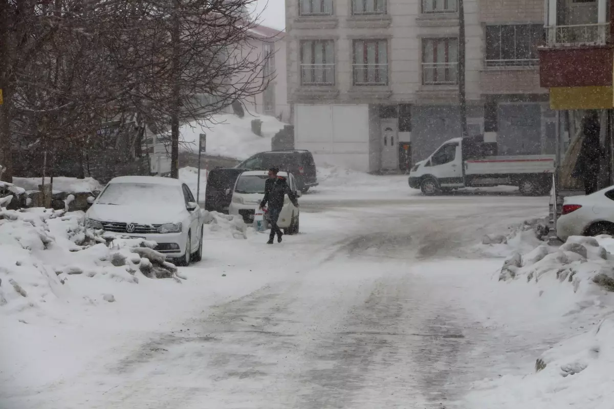 Bingöl Karlıova\'da Kar Yağışı Hayatı Olumsuz Etkiledi