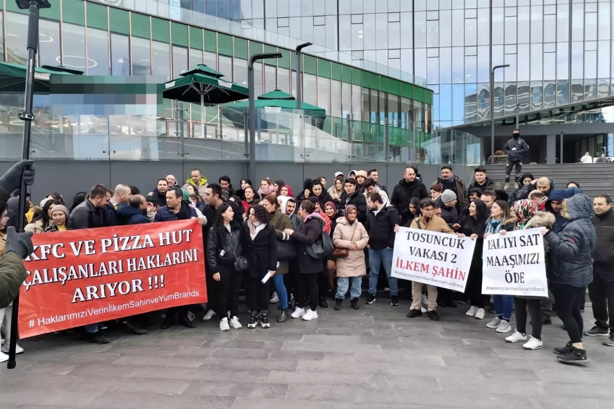 KFC ve Pizza Hut işçileri eylemde