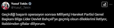 MHP Genel Başkanı Devlet Bahçeli'nin Başarılı Kalp Operasyonu Sonrası Geçmiş Olsun Mesajları Yağdı