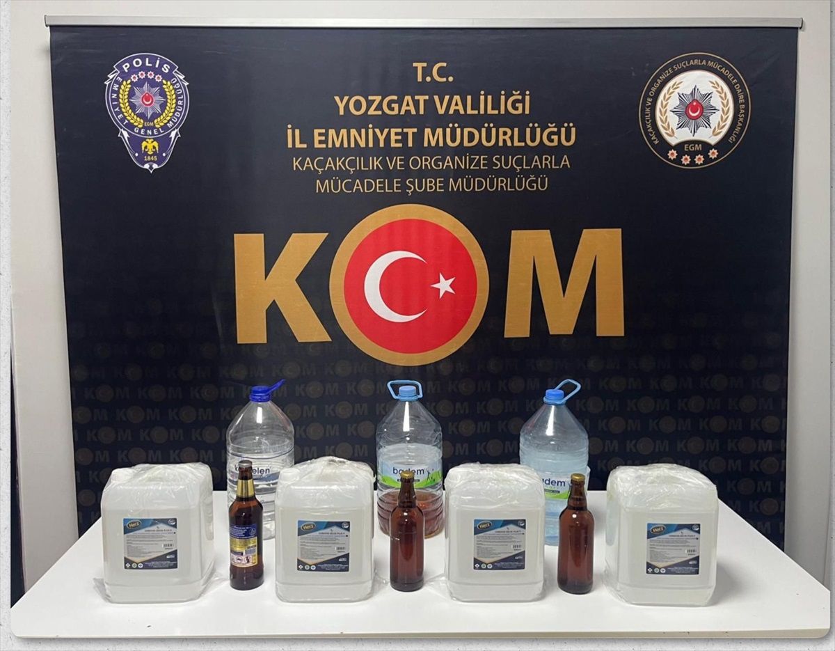 Yozgat\'ta Sahte Alkol Operasyonu: 1 Gözaltı