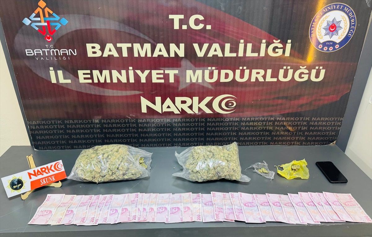 Batman\'da 1 Kilo Skunk Ele Geçirildi