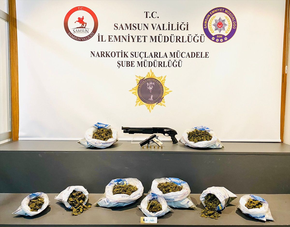 Samsun\'da 3,5 kg esrar ele geçirildi