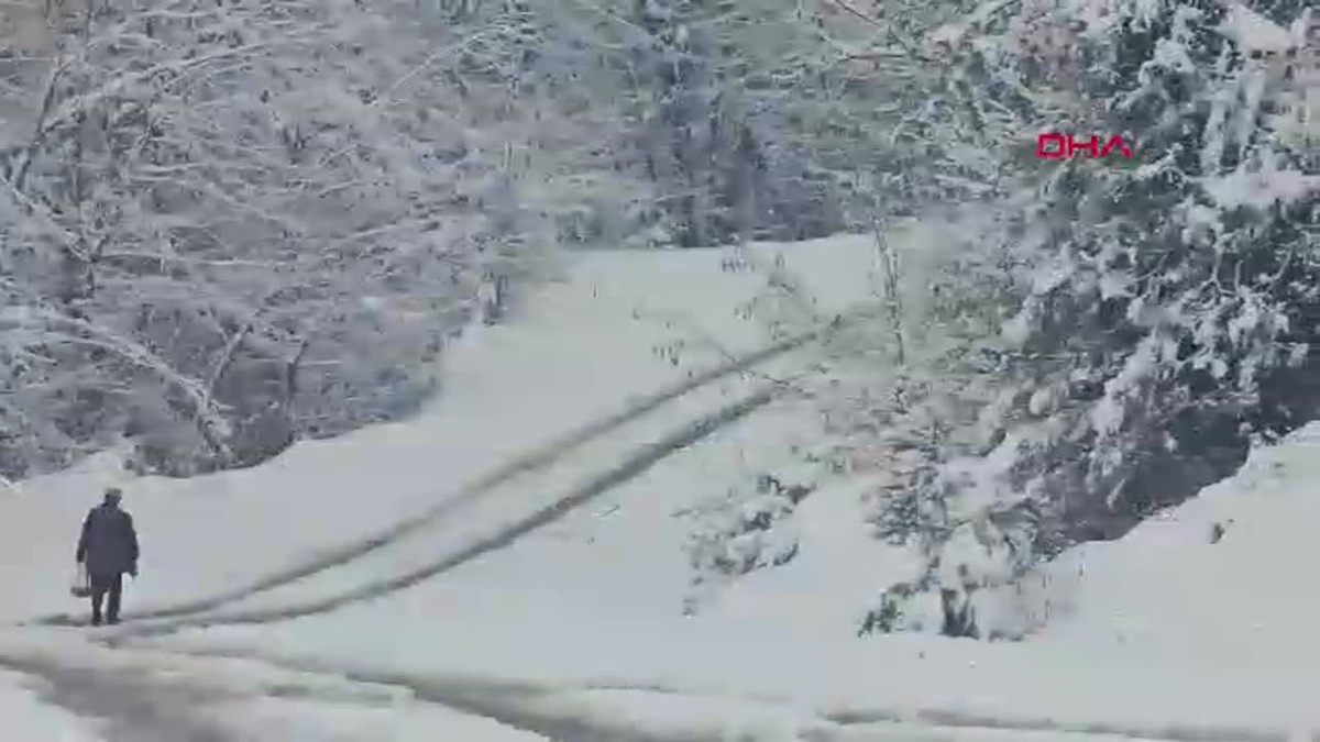 Zonguldak\'ta Kar Yağışı Nedeniyle 67 Köy Yolu Kapandı