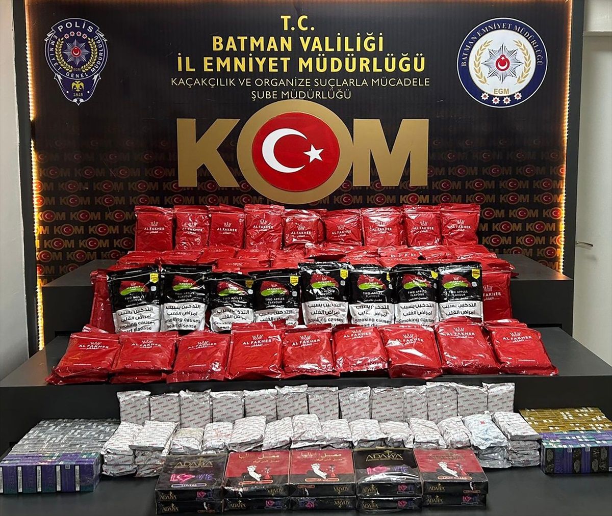 Batman\'da 174 kg Nargile Tütünü Ele Geçirildi