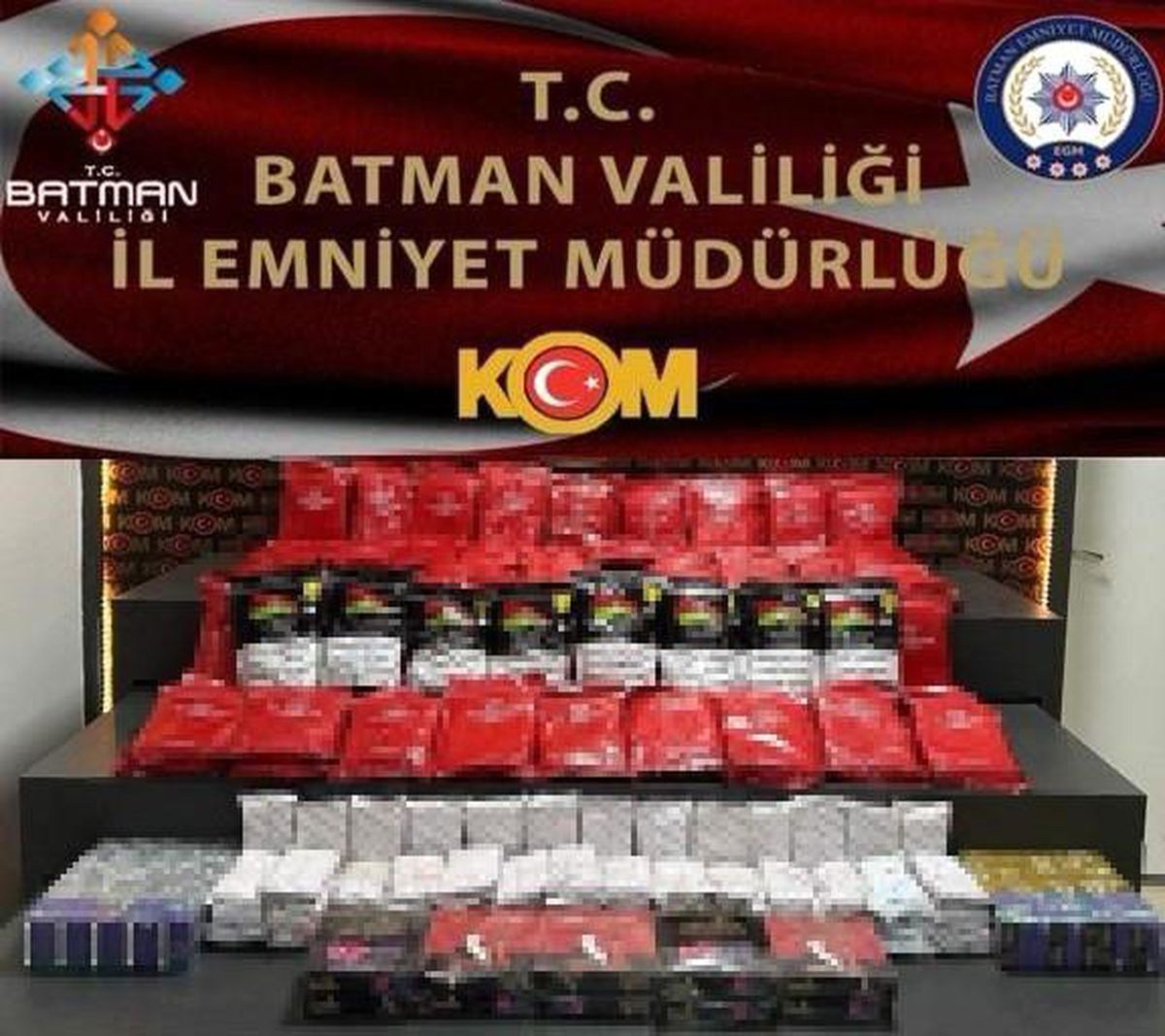 Batman\'da Kaçak Tütün ve Elektronik Sigara Ele Geçirildi
