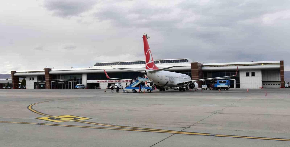 Erzurum Hava Limanı\'nda Uçuş Sayısı Artış Gösterdi