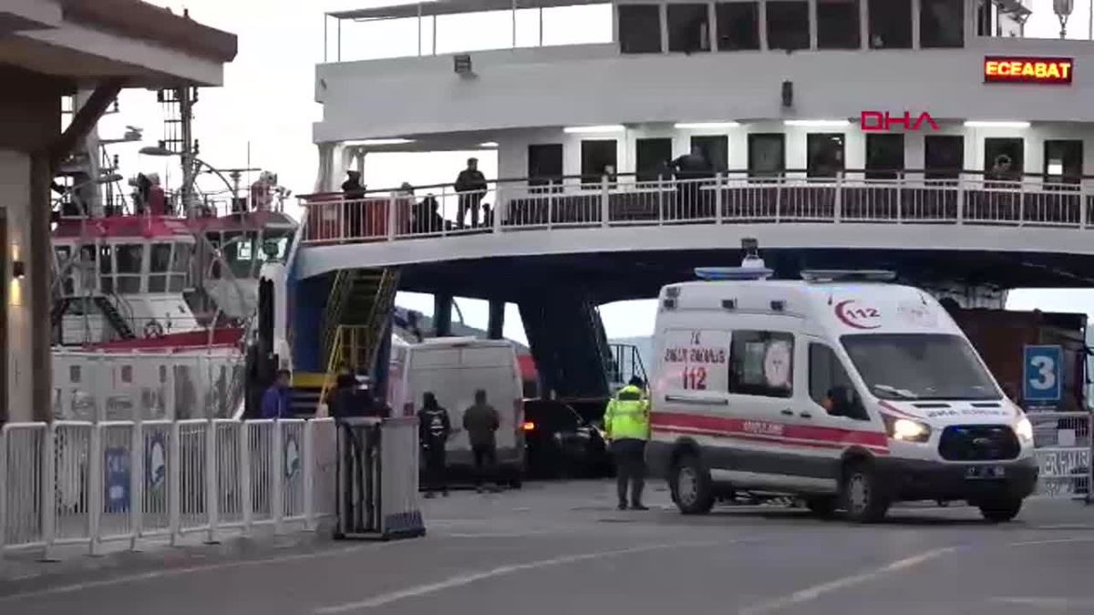 Feribottan denize düşen bir kişi kurtarıldı