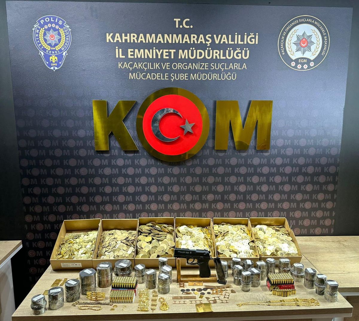 Kahramanmaraş\'ta Sahte Altın Operasyonu: 35 Kilo Ele Geçirildi