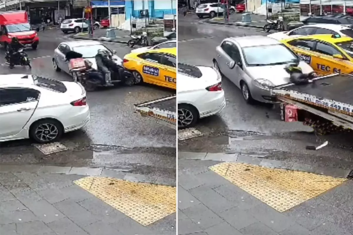 İstanbul\'da kan donduran olay! Tartıştığı motokuryeyi otomobille ezdi