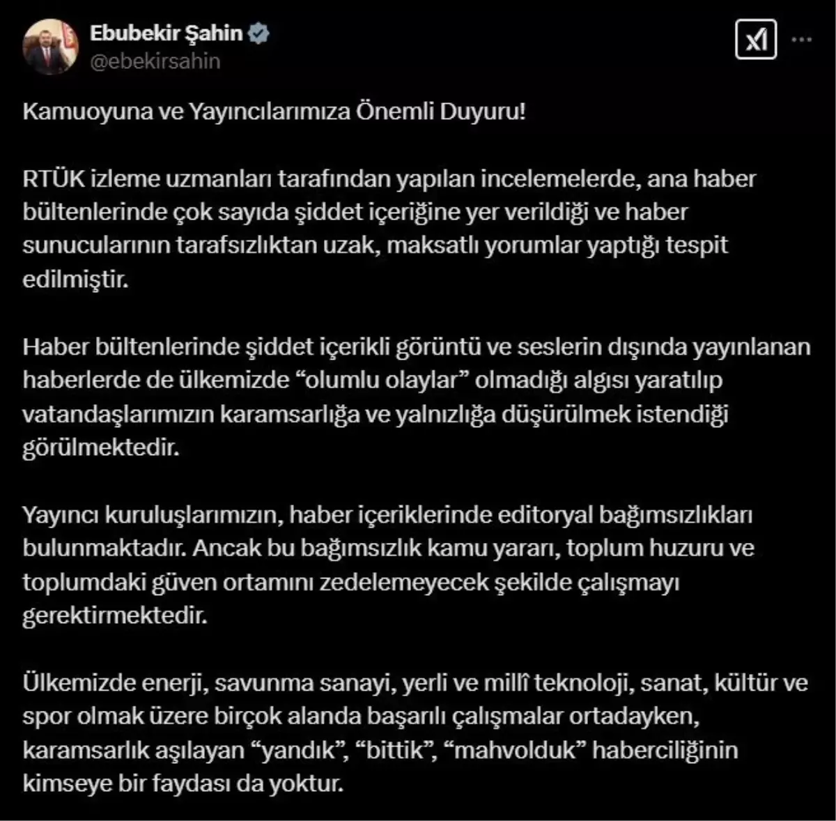 RTÜK\'ten Tarafsızlık Uyarısı: Gerekli Yaptırımlar Uygulanacak