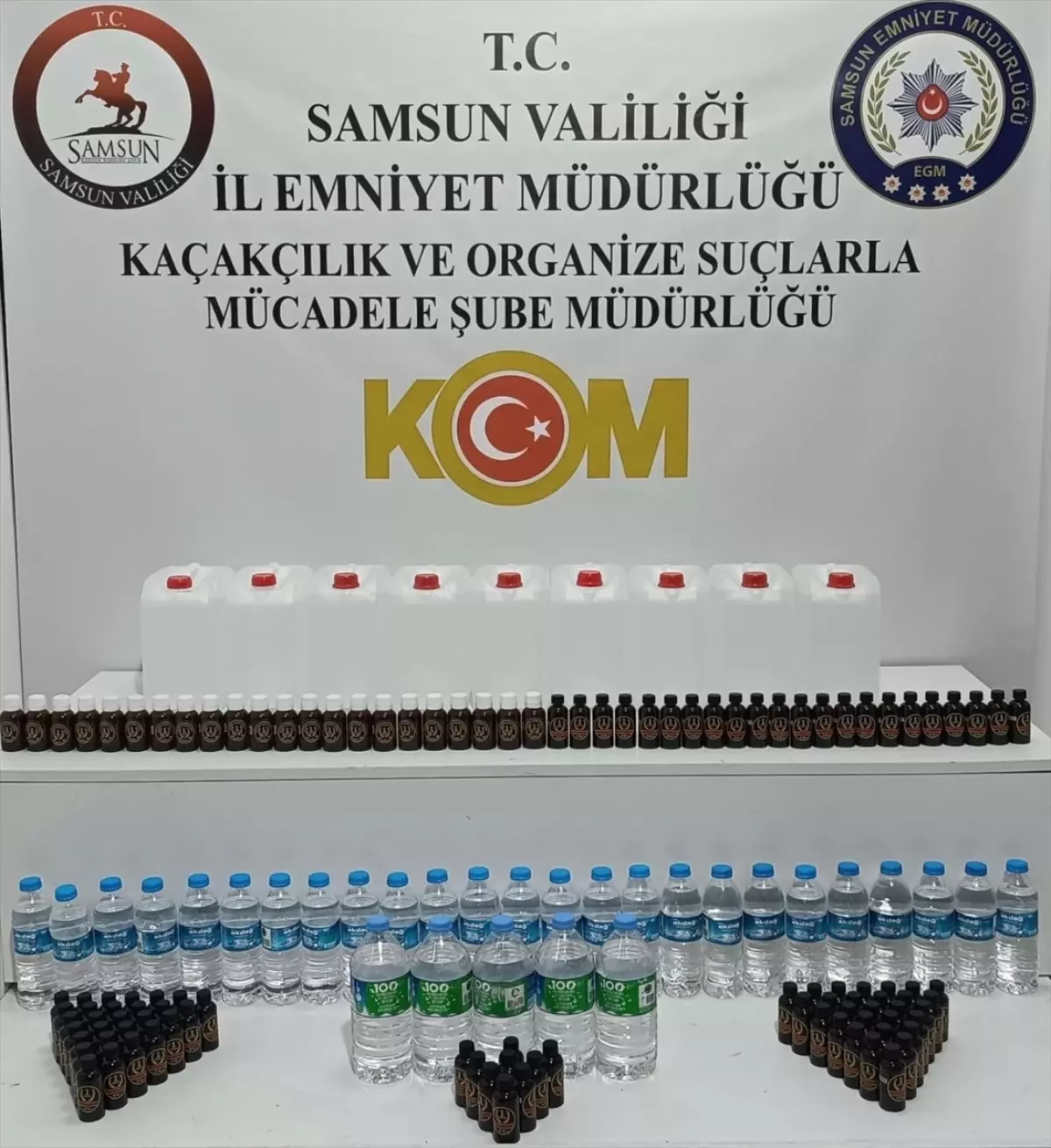 Samsun\'da Kaçak İçki Operasyonu