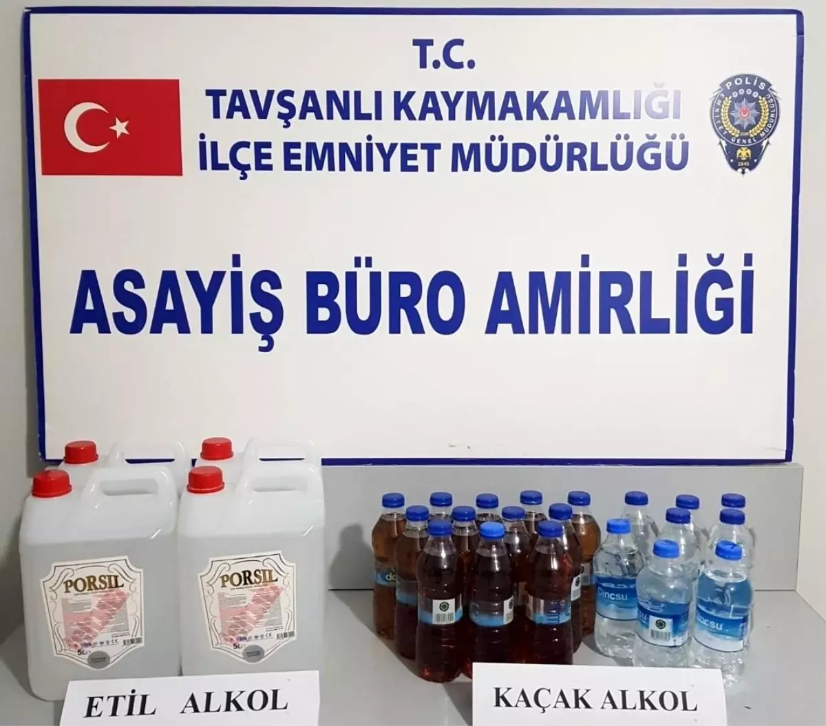 Tavşanlı\'da Kaçak Alkol Operasyonu