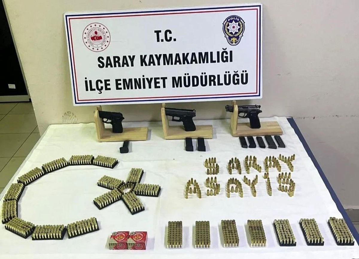 Tekirdağ\'da Silah Operasyonu: 3 Tabanca ve 2175 Mermi Ele Geçirildi
