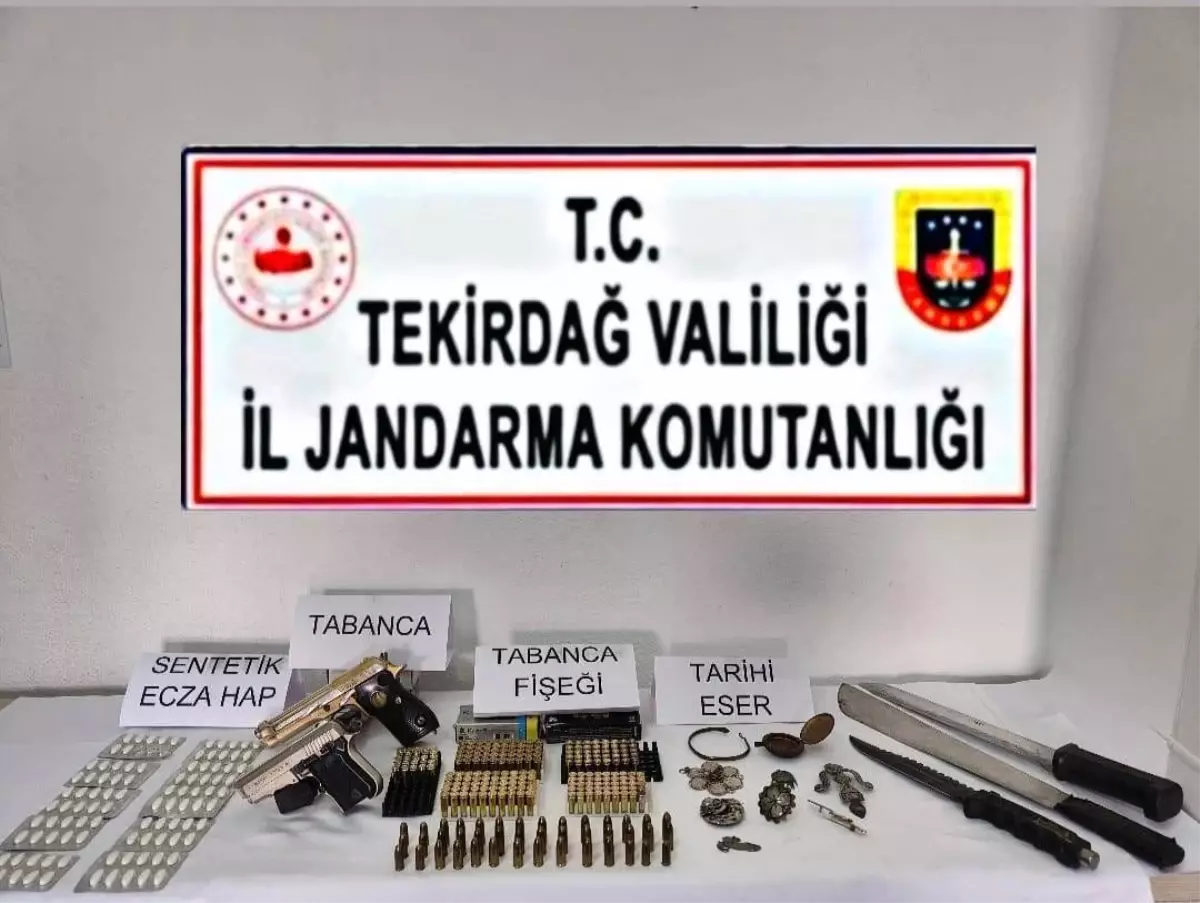 Tekirdağ\'da Silah ve Uyuşturucu Operasyonu