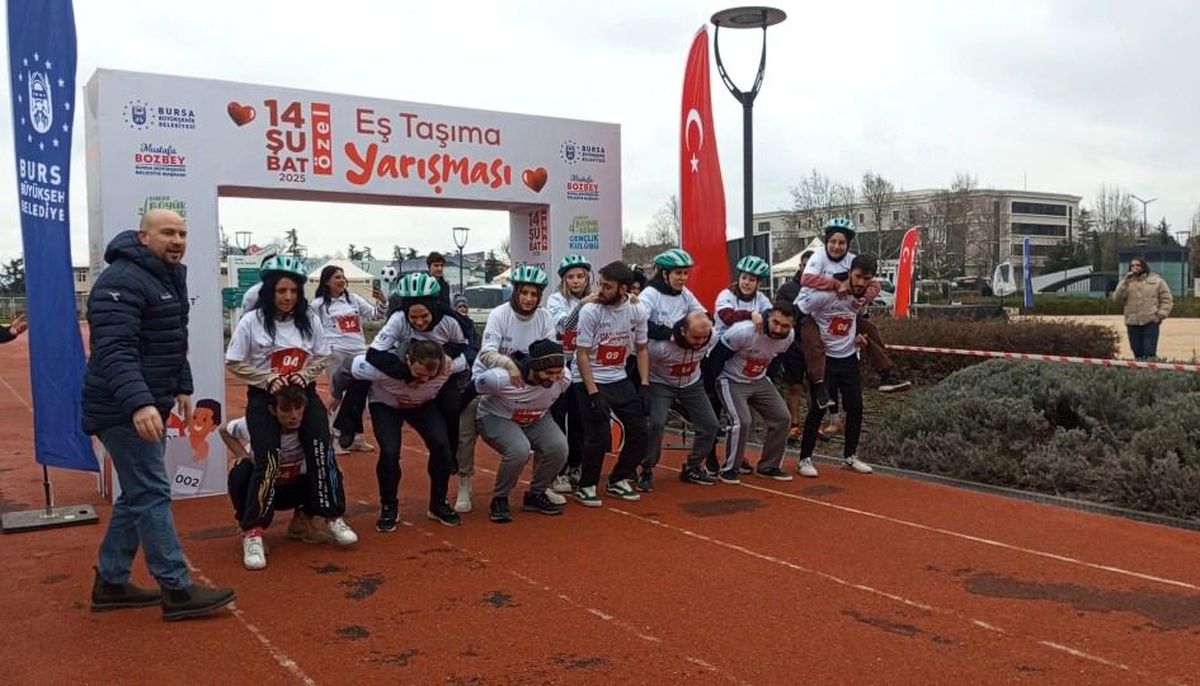 Bursa\'da Eş Taşıma Yarışması Renkli Anlara Sahne Oldu