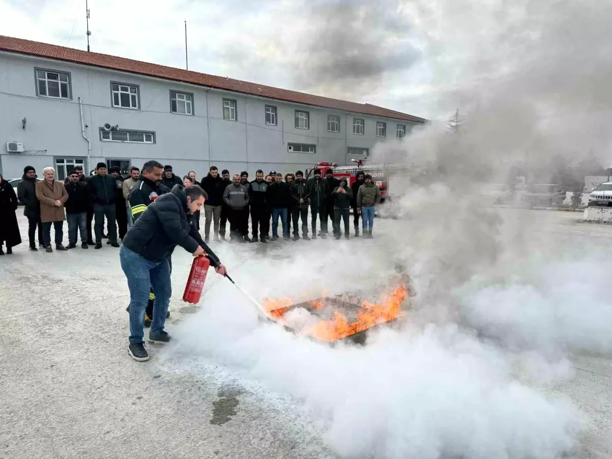 Çorum Belediyesi\'nde Yangın Eğitimi Verildi