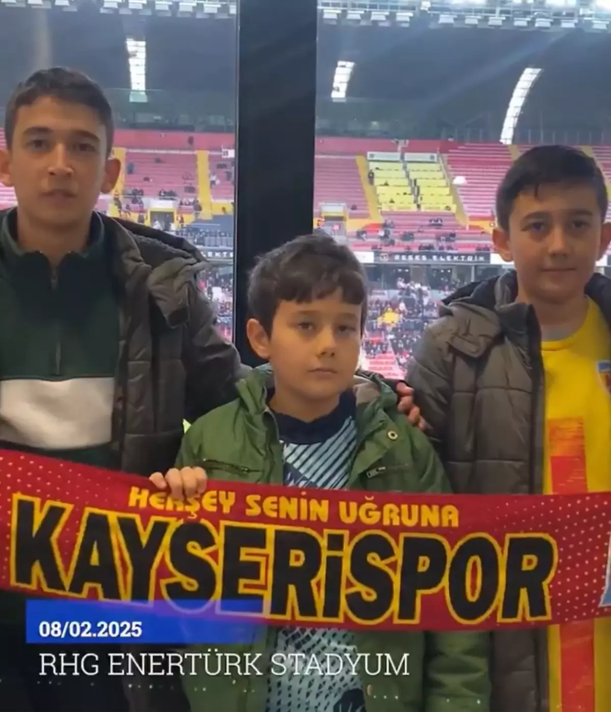 Kayserispor Aşkıyla Kayak Yapan Çocuklar, Başkanın Misafiri Oldu