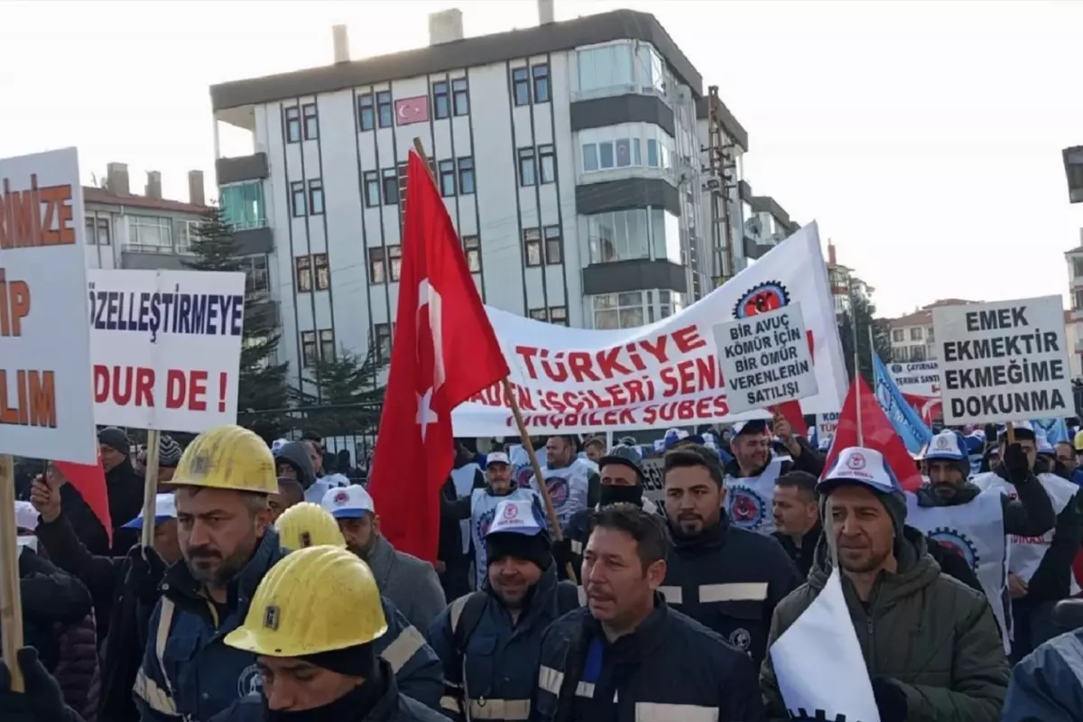 Çayırhan maden işçileri, yeniden eylemde