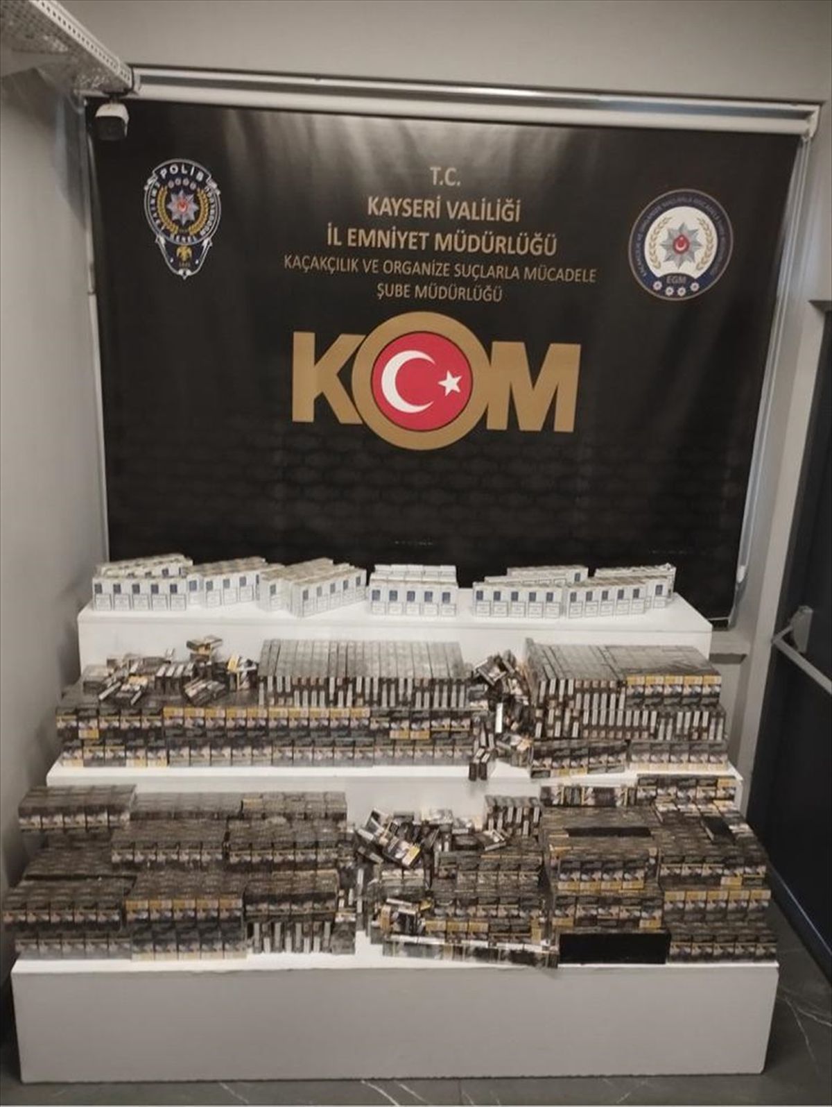 Kayseri\'de Kaçak Sigara Operasyonu