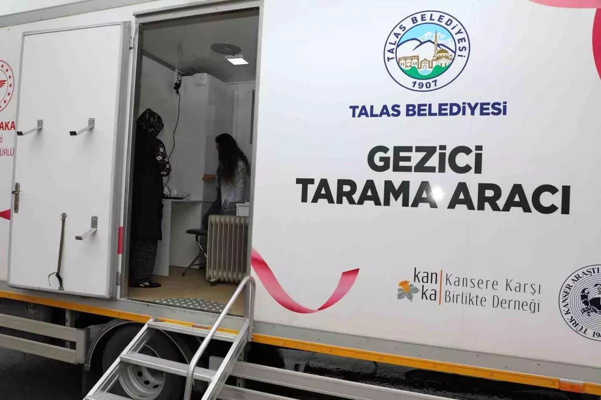 Talas Belediyesi\'nden Gezici Kanser Tarama Aracı ile Erken Teşhis Hizmeti