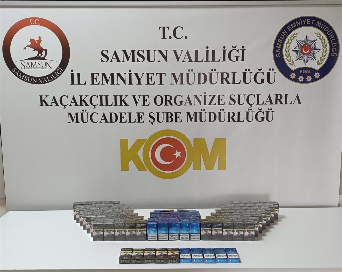 Samsun\'da Kaçak Tütün Operasyonu