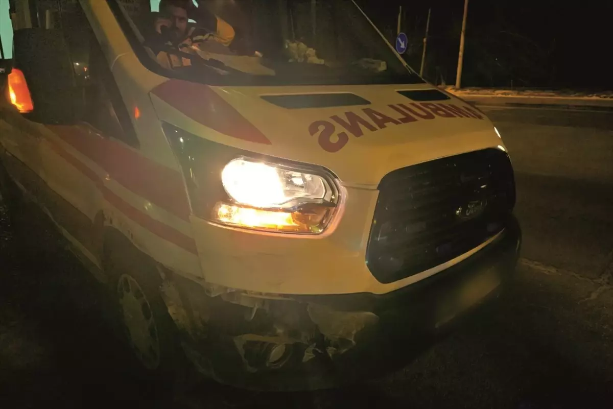 Ahlat\'ta Ambulansa Çarpan Sürücü Yakalandı