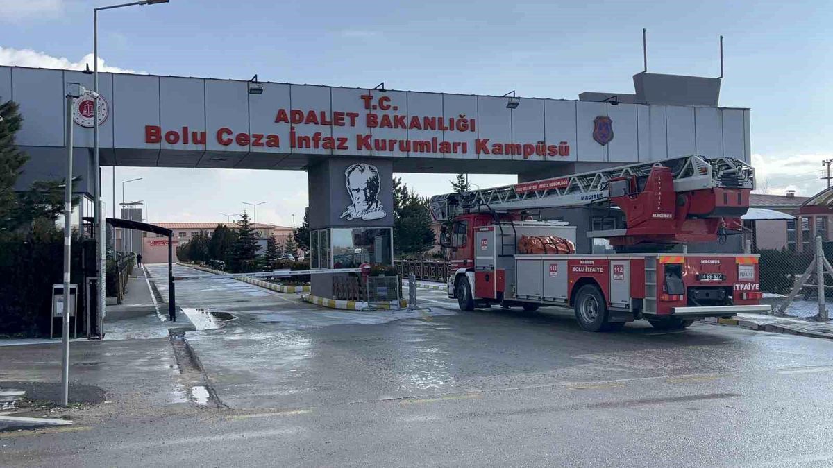 Bolu Cezaevinde Yangın Tatbikatı Gerçekçi Oldu