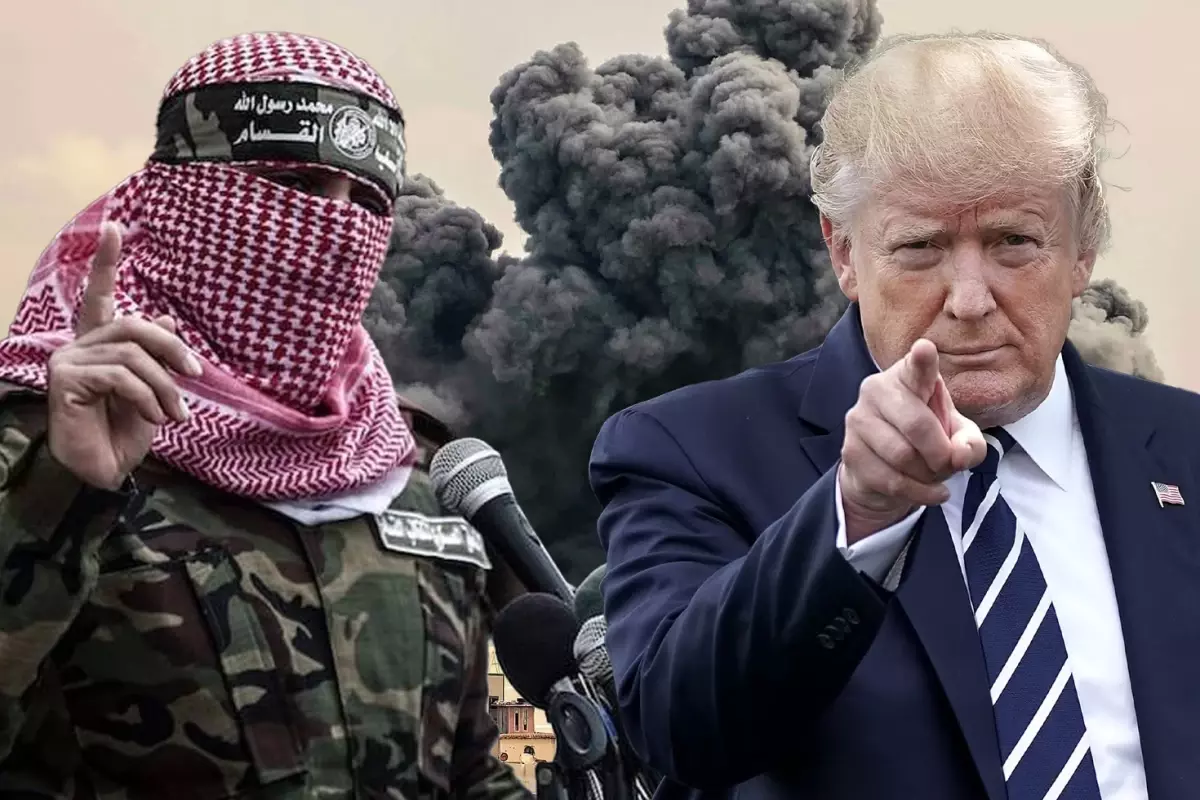 Hamas\'tan Trump\'ın "Rehineleri bırakın yoksa kıyamet kopar" tehdidine yanıt