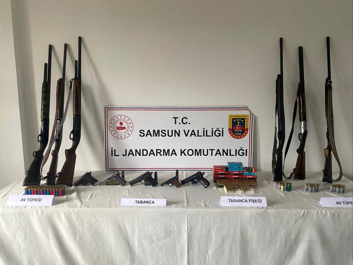 Samsun\'da Ruhsatsız Silah Operasyonu