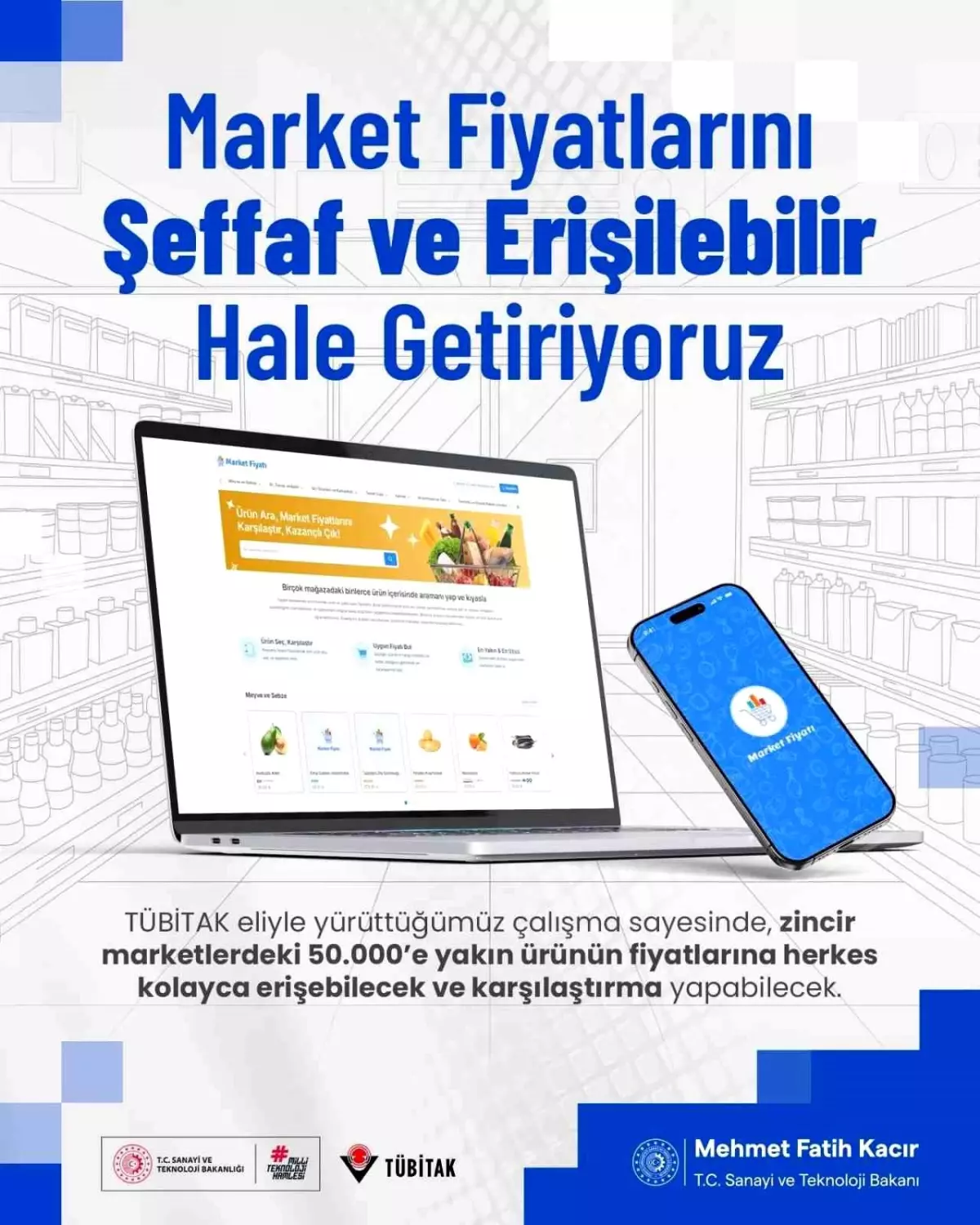 TÜBİTAK\'tan Market Fiyatı Uygulaması