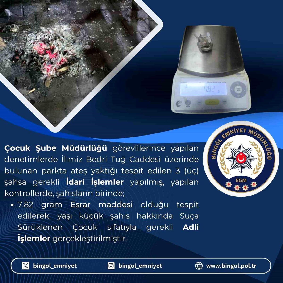 Bingöl\'de Esrar Operasyonu