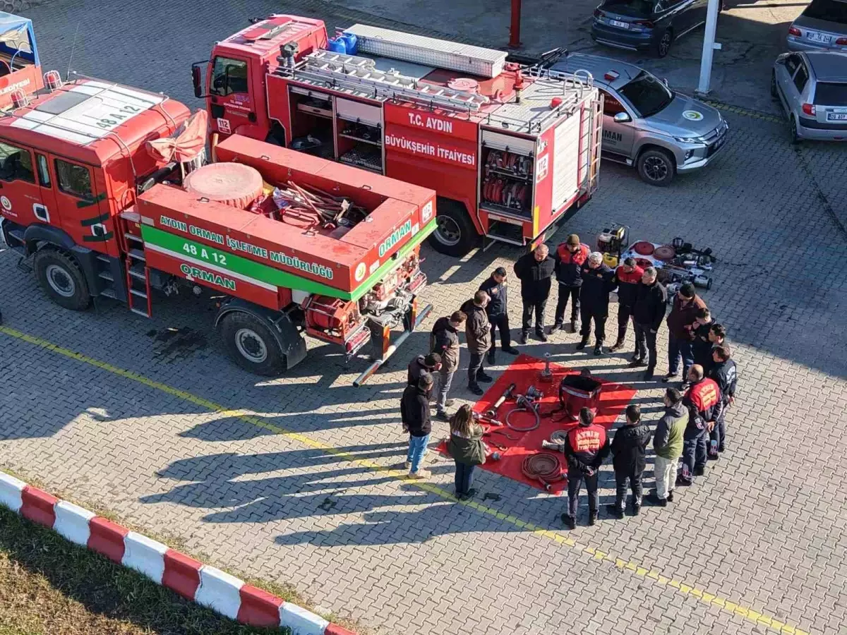 Aydın\'da Orman Yangınlarına Müdahale Eğitimi Düzenlendi