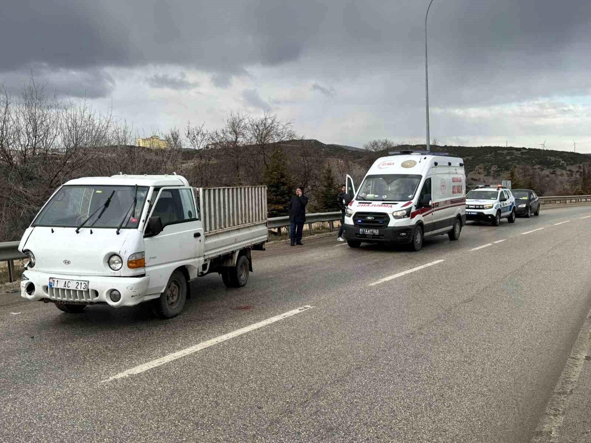 Bilecik\'te Kamyonet Kaza Yaptı: 1 Yaralı