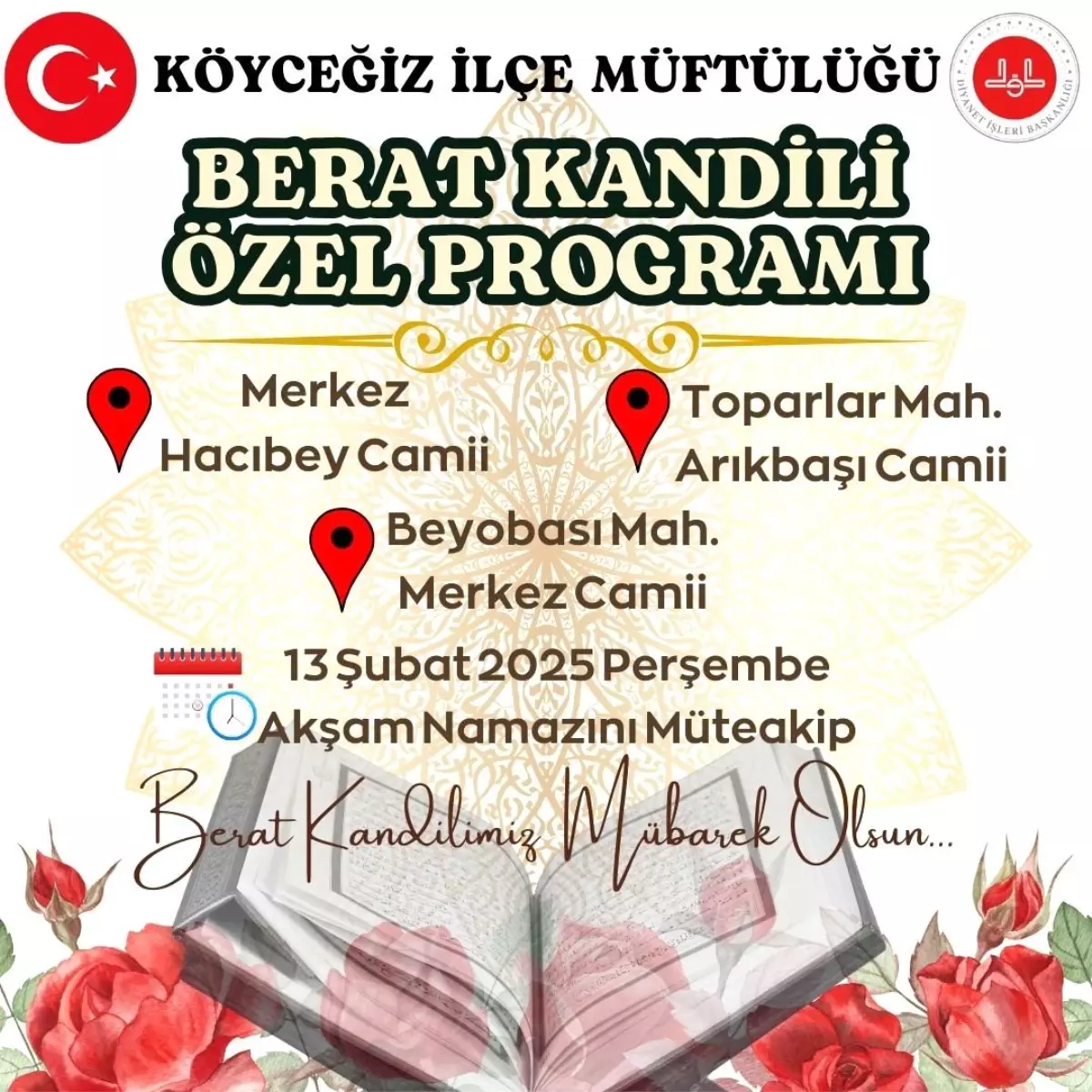 Köyceğiz\'de Berat Kandili Etkinlikleri