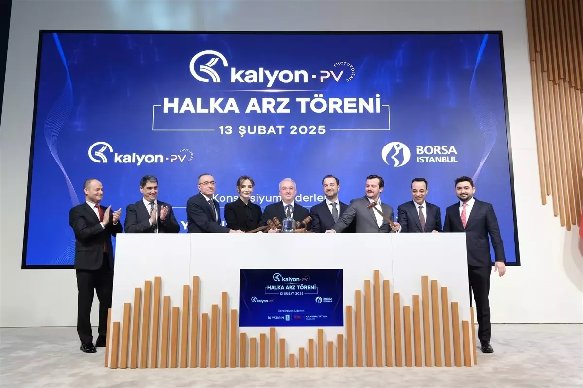 Kalyon PV Halka Arzla Borsa\'da İşlem Görmeye Başladı