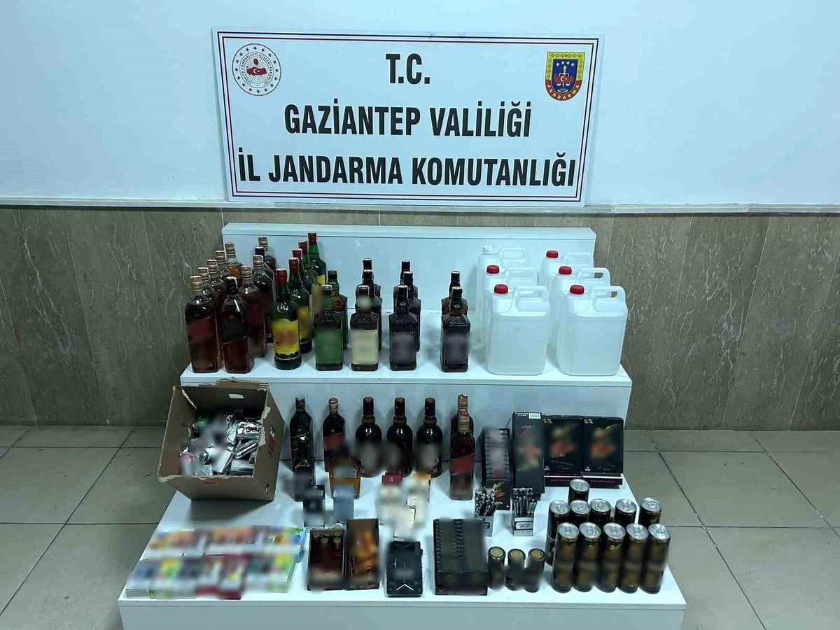 Gaziantep\'te sahte ve kaçak alkol operasyonu: 1 gözaltı