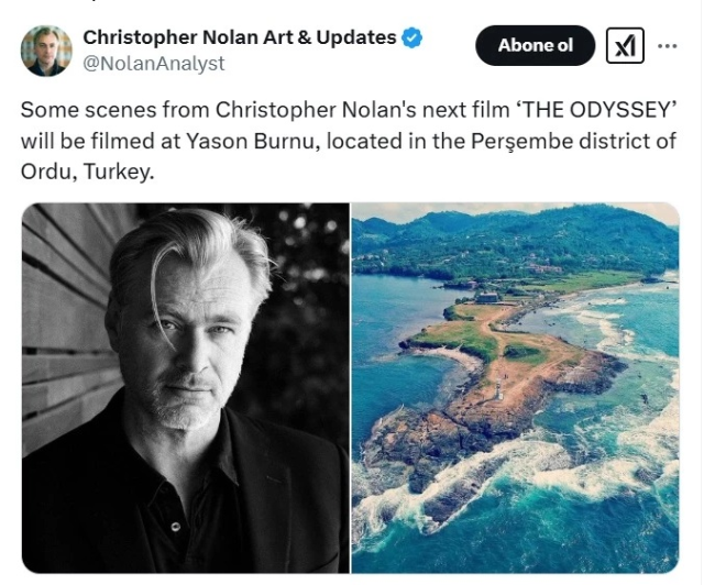 Hollywood yıldızları Ordu'ya geliyor: Christopher Nolan yeni filmini Ordu'da çekecek