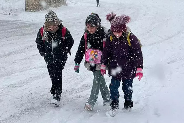 Kar yağışı nedeniyle bazı il ve ilçelerde eğitime ara verildi