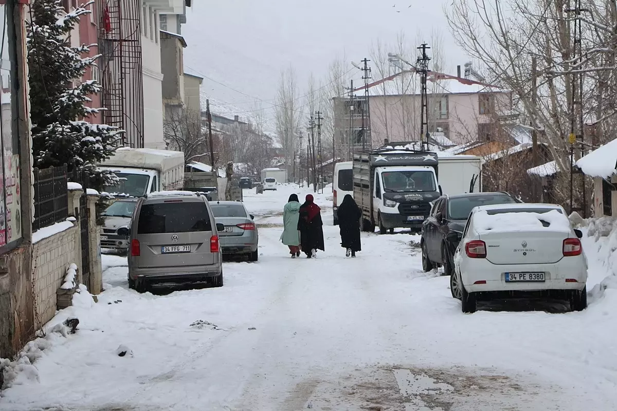 Karlıova\'da Yoğun Kar Yağışı